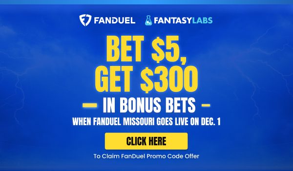 Register with the FanDuel Missouri promo code and claim a $300 welcome bonus for Eagles vs. Chargers MNF.