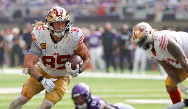 Use the Fanatics Sportsbook promo to bet on George Kittle and the 49ers vs. Rams in NFL Week 3.