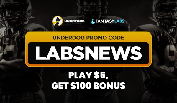 Make the same Bills vs. Rams DFS picks as I am on Underdog today, and collect a $100 sign-up bonus as a new user.
