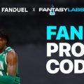 fanduel promo code graphic with celtics center robert williams