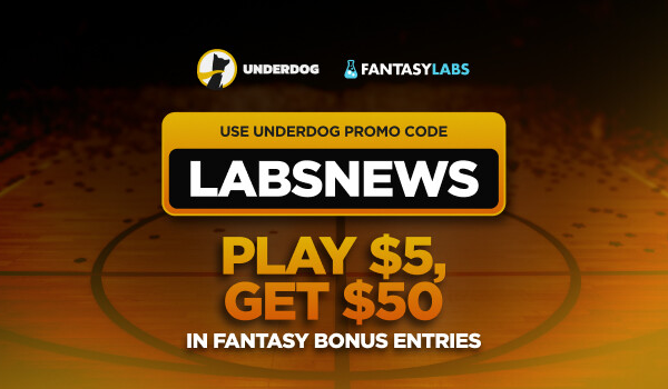 Sign up with Underdog promo code LABSNEWS and play $5 to get $50 in fantasy bonus entries on March 15, 2026.