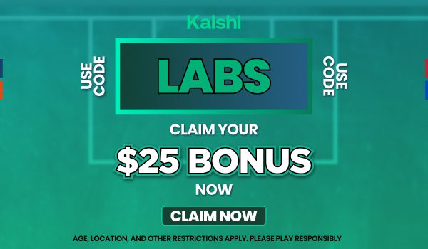 Sign up with Kalshi MLB Promo code LABS, trade $25, and harness $25 today.