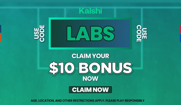 Use the Kalshi soccer promo code LABS to claim a $10 bonus.