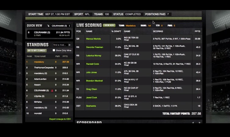 best draftkings lineup week 3