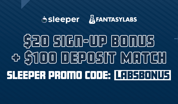 The Sleeper promo code LABSBONUS offers a $120 bonus, allowing you to make NBA DFS picks on May 21.