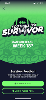 Sleeper survivor pool feature