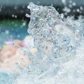 image of a splash in a pool
