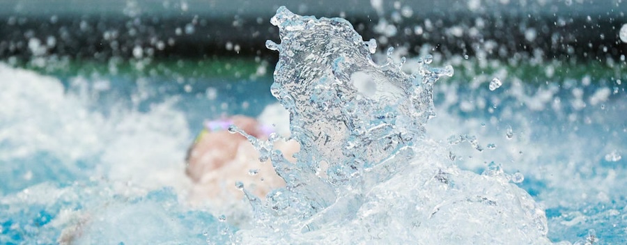 image of a splash in a pool