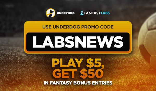 Use the Underdog promo code LABSNEWS to claim a $50 bonus with the best World Cup DFS promo.